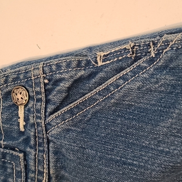 OshKosh Toddler Girl's Denim Overall Dress Pockets Size 24 months EUC - Picture 4 of 10